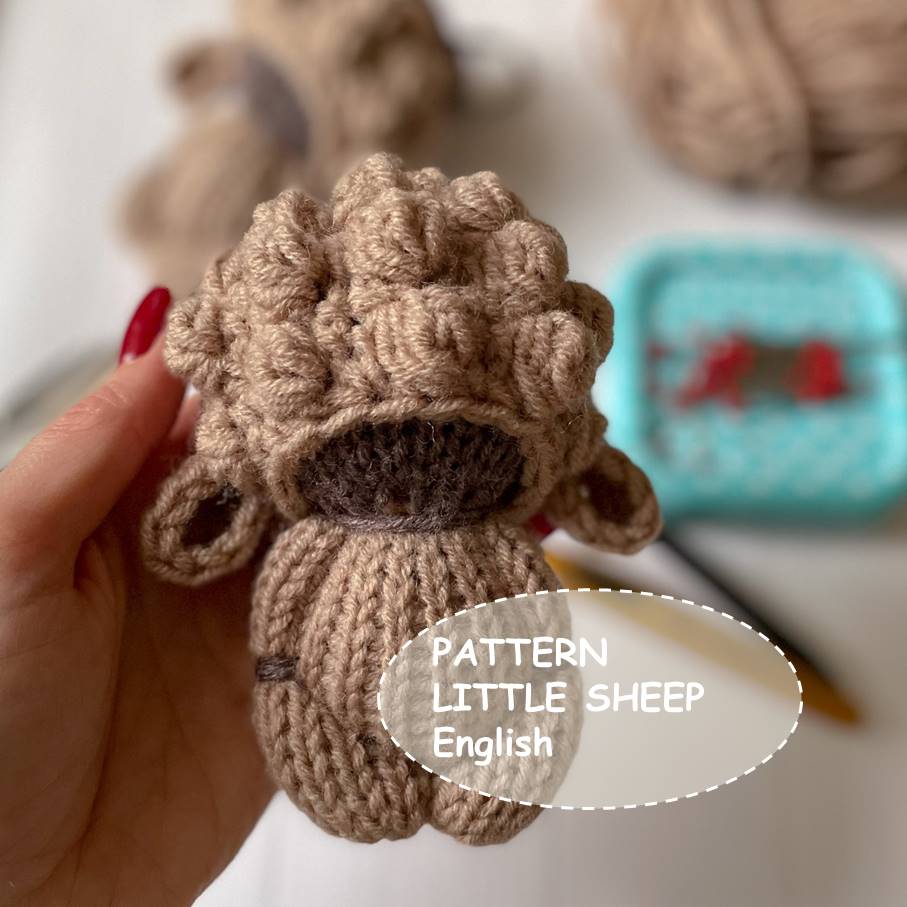 PDF Knit and Crochet Pattern little Sheep ENGLISH