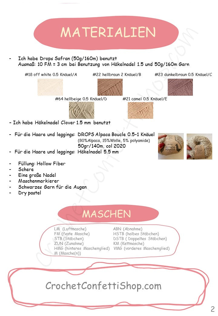 PDF Anleitung FREUNDLICHER HIRSCH DEUTSCH