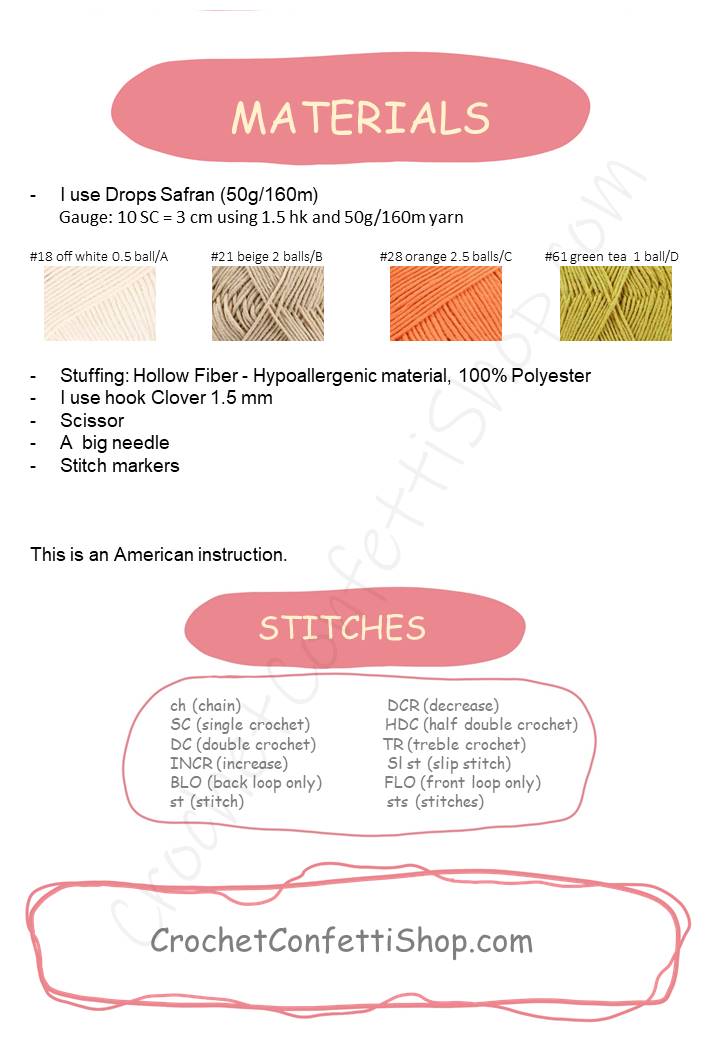 PDF Pattern Amigurumi Friendly ELF ENGLISH