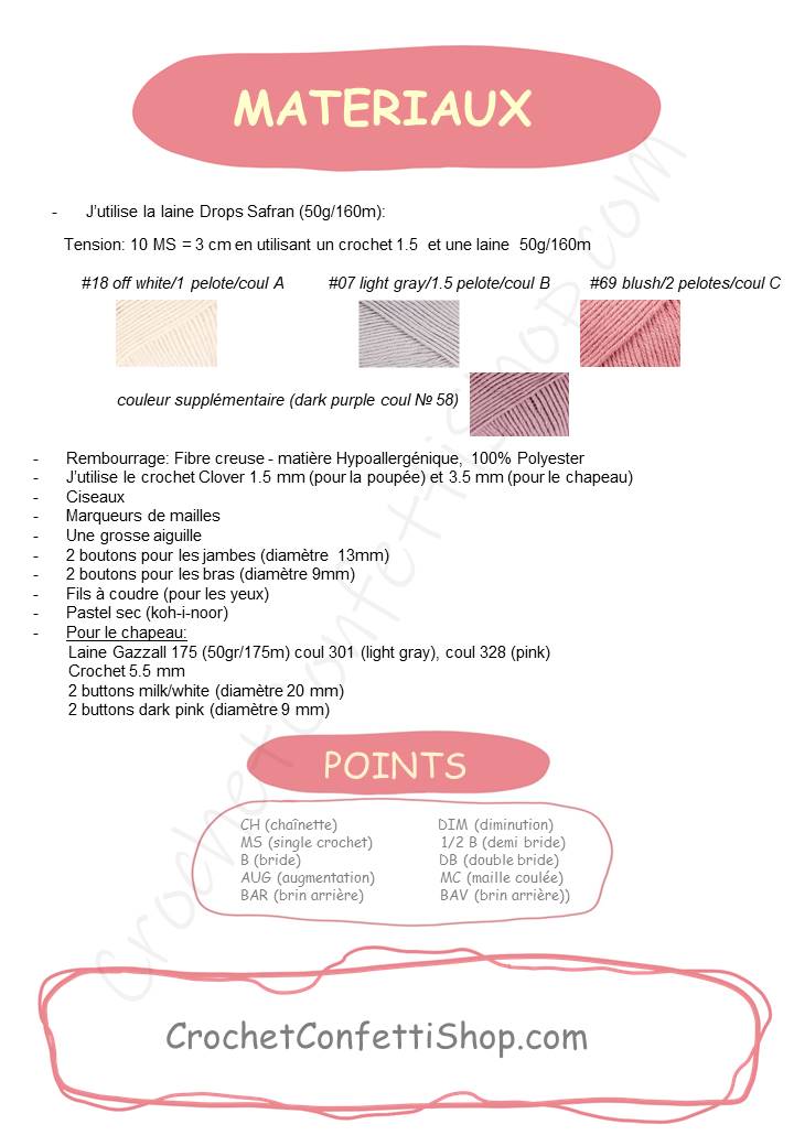 PDF MODÈLE CHOUETTE MIGNONNE Français
