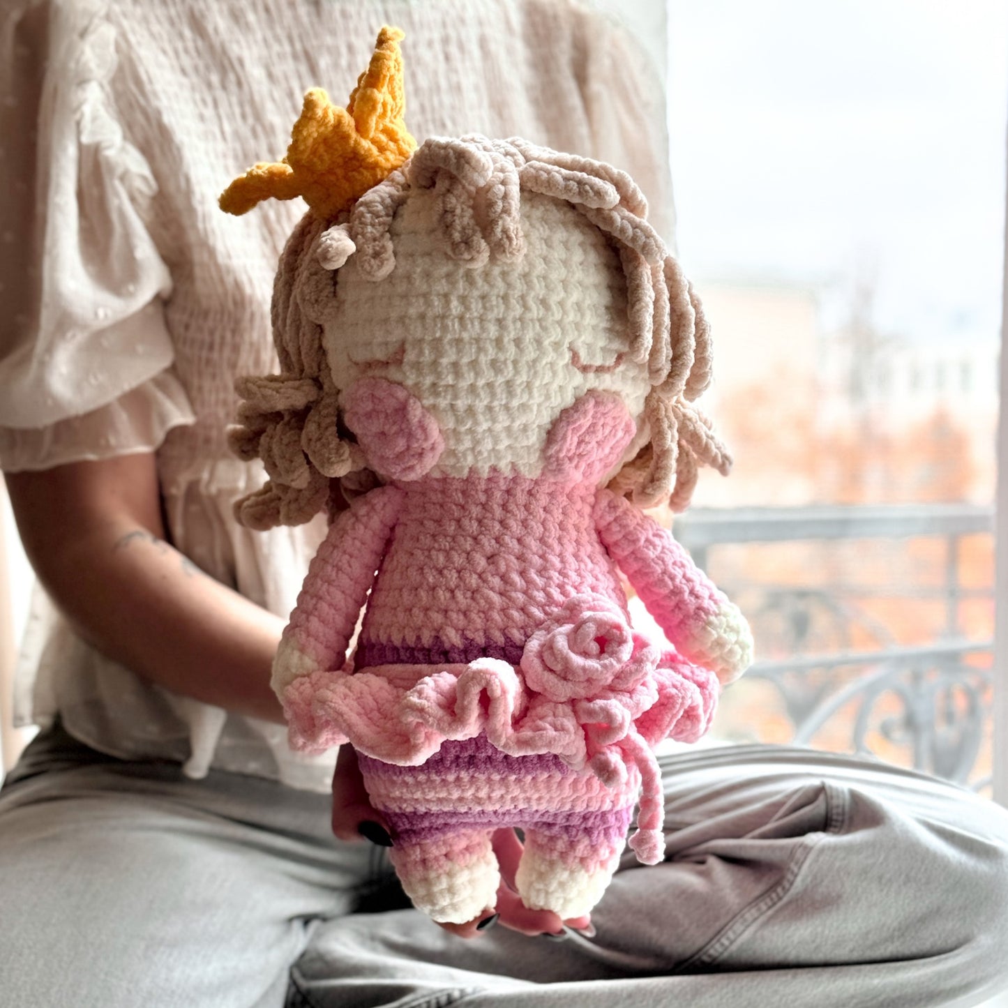 PDF CROCHET PATTERN Little PLUSH Princess, Tutorial Amigurumi, Stuffed Toy ENGLISH