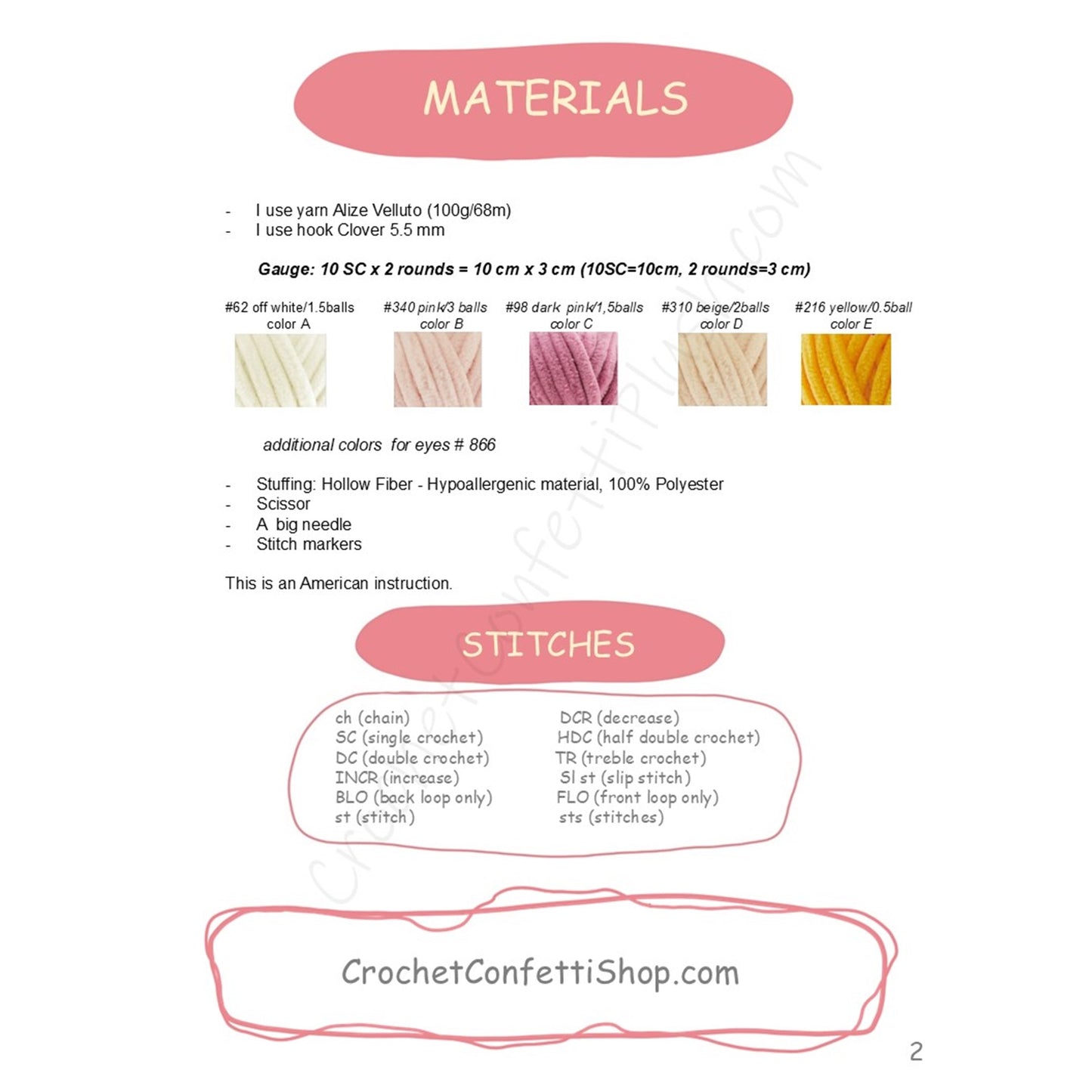 PDF CROCHET PATTERN Little PLUSH Princess, Tutorial Amigurumi, Stuffed Toy ENGLISH
