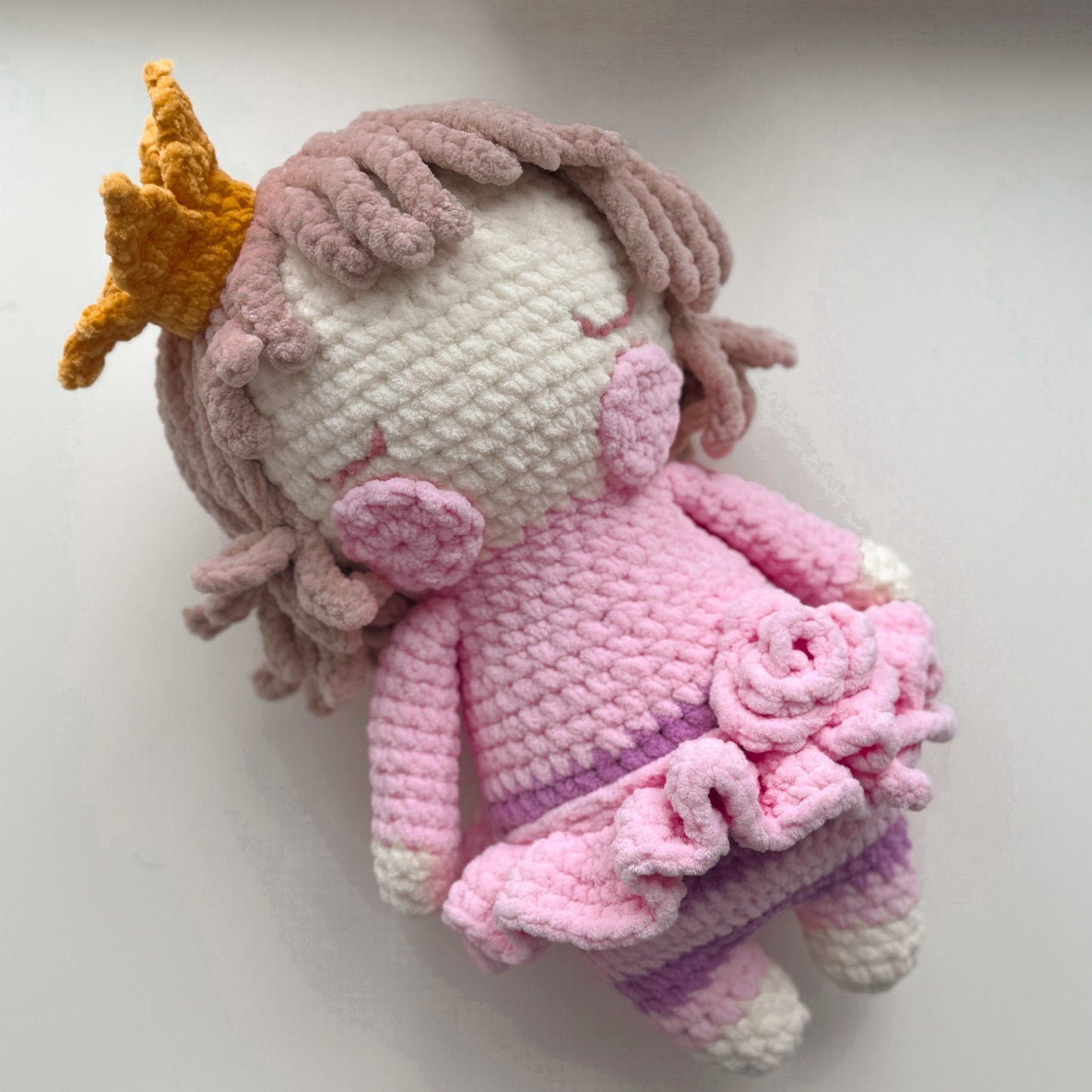 PDF CROCHET PATTERN Little PLUSH Princess, Tutorial Amigurumi, Stuffed Toy ENGLISH