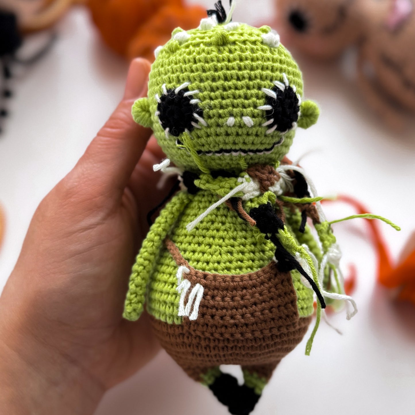 PDF Monster Crochet PATTERN SET - 3 Amigurumi Patterns in One Bundle: Zombie, Voodoo Doll and Skeleton - Halloween Crochet Tutorials ENGLISH