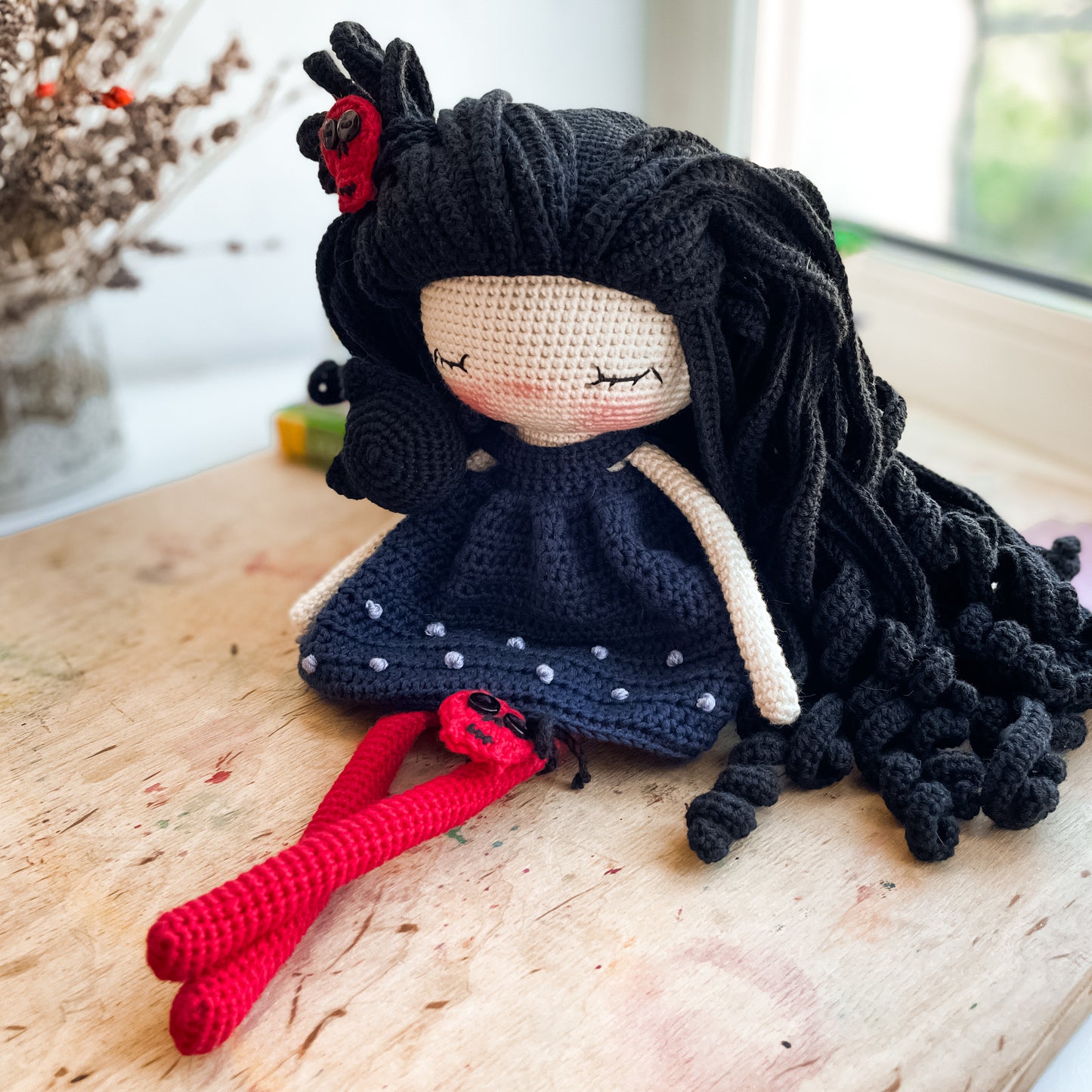 PDF Pattern Amigurumi Friendly Witch with Cat ENGLISH
