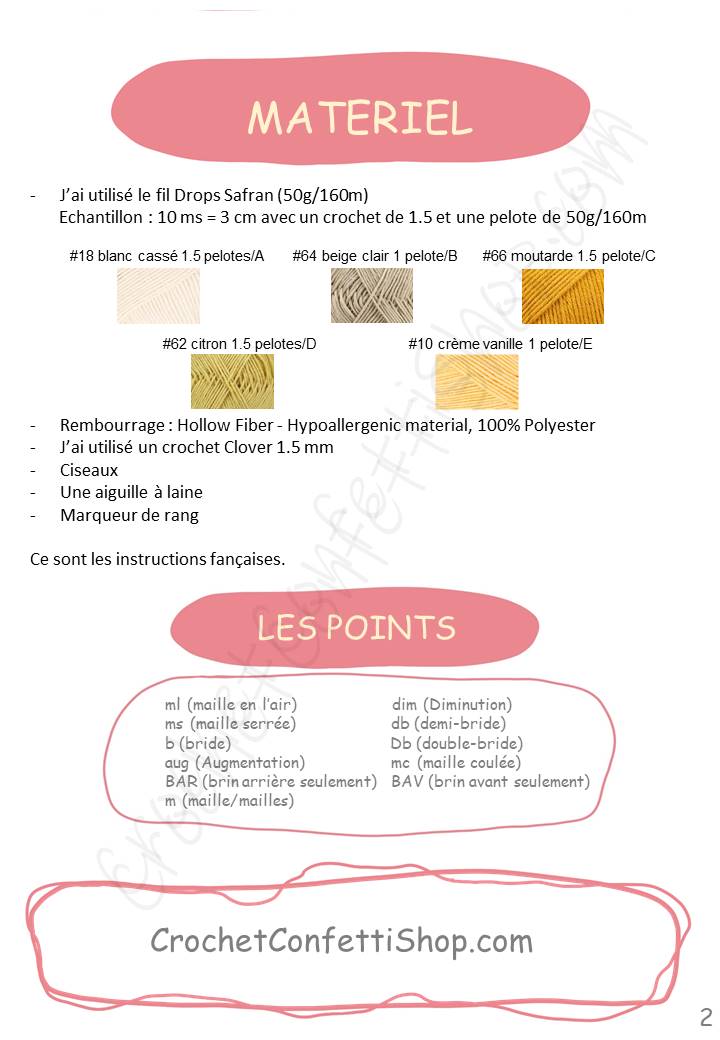PDF Modèle Papillon Amical Français