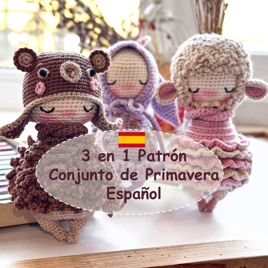 PDF 3 en 1 Patrón Conjunto de Primavera Español