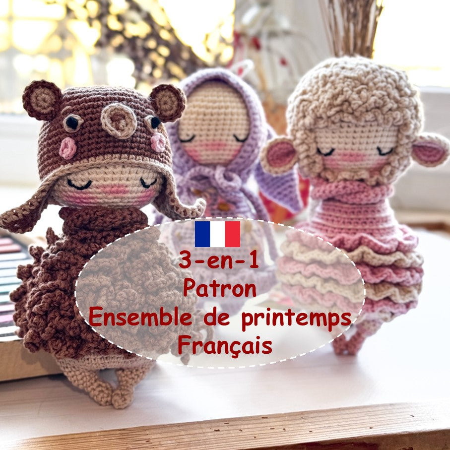 PDF 3-en-1 Patron Ensemble de printemps Français