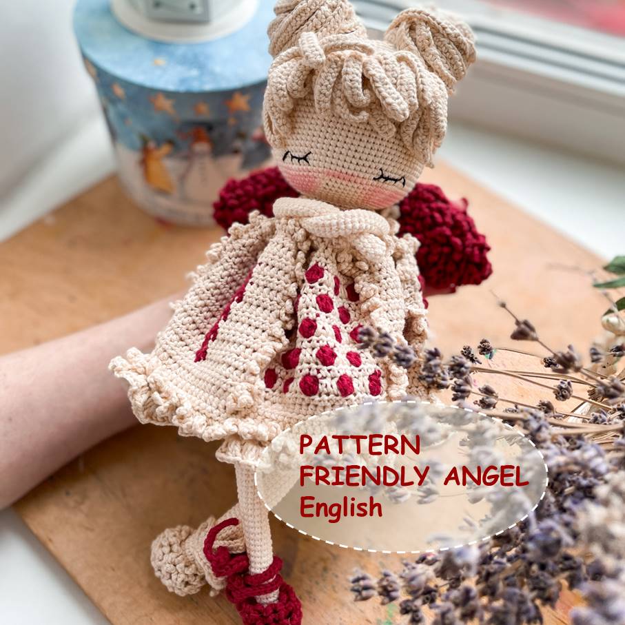 PDF Pattern Amigurumi Friendly Angel ENGLISH