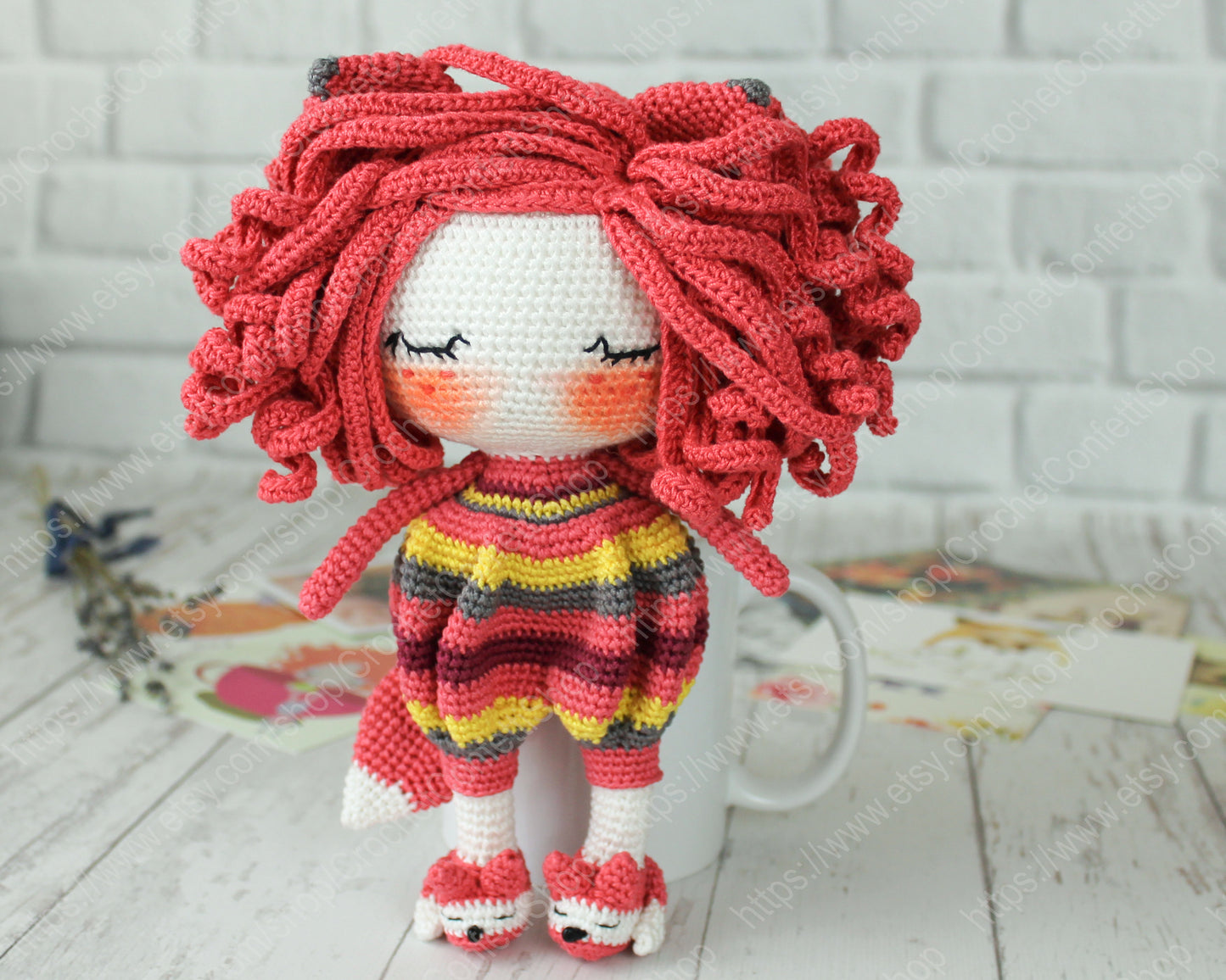 PATRON DE POUPEE RENARDE ENDORMIE