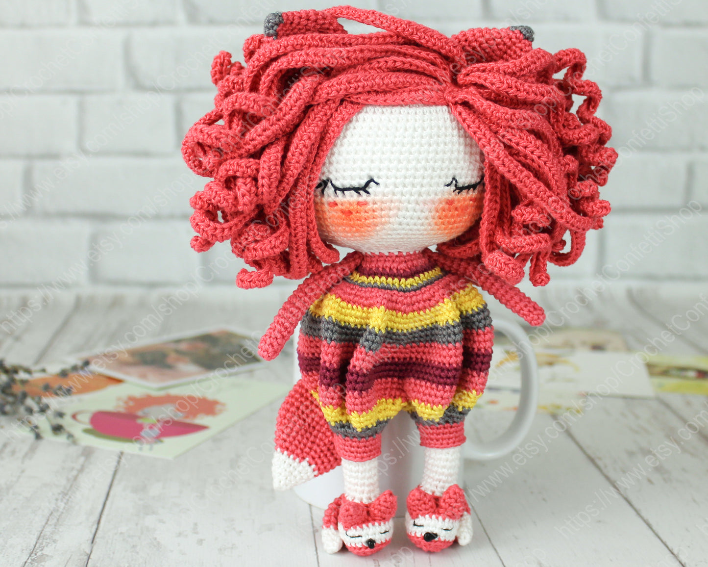 PATRON DE POUPEE RENARDE ENDORMIE
