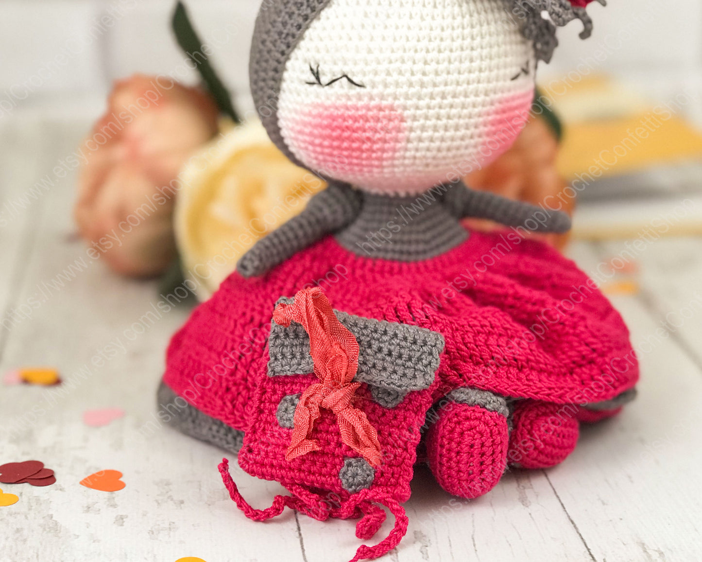 PDF PATTERN Amigurumi Ladybug, Cute Crochet Doll, Stuffed Toy English