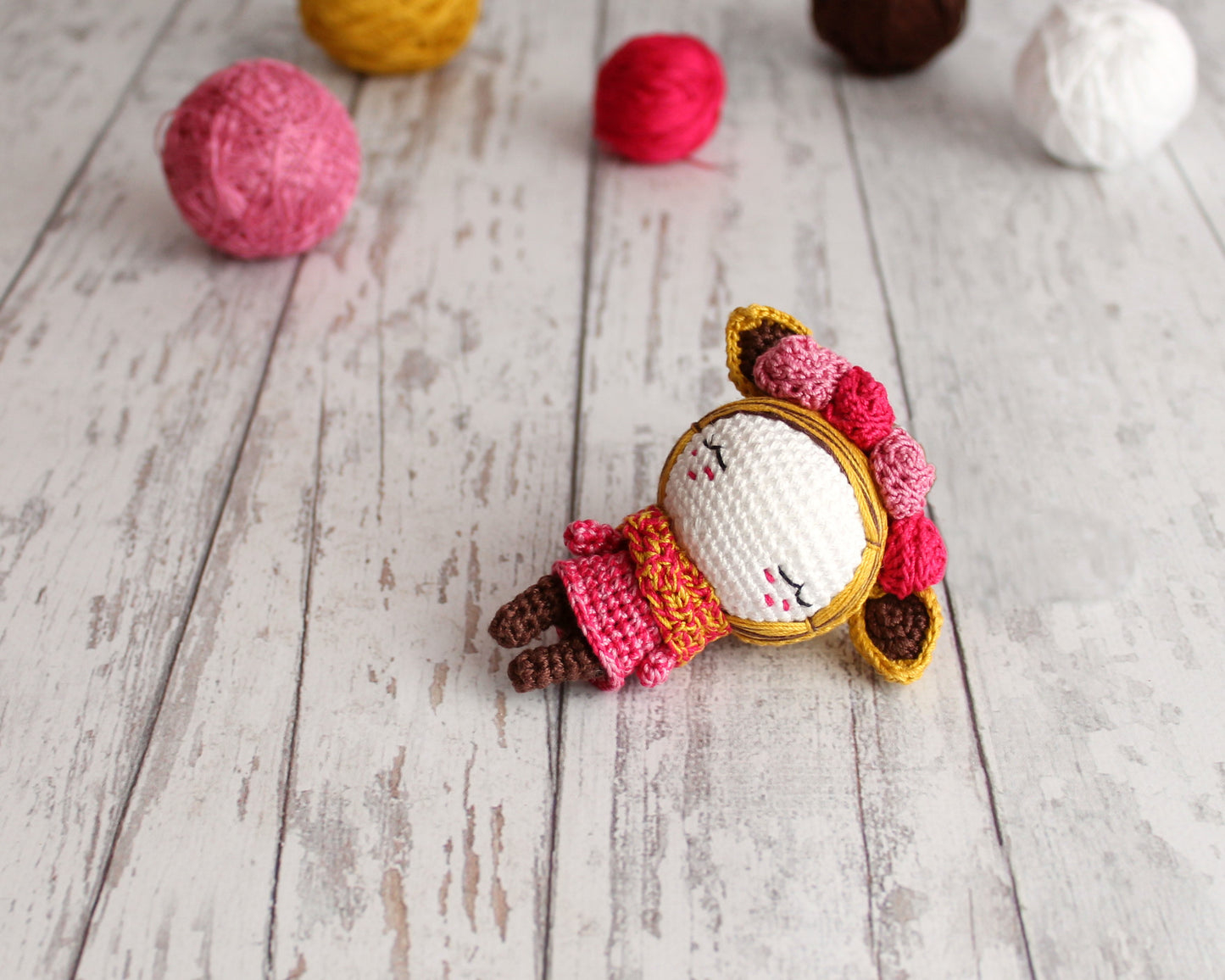 PDF SET Two Amigurumi Patterns, Amigurumi Doll Sheep, Amigurumi Little Flower Elf, DIY Doll, Stuffed Toy, Crochet Gift Idea