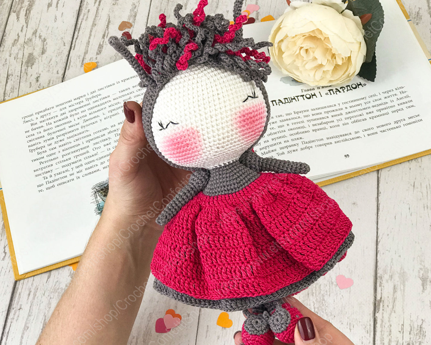 PDF PATTERN Amigurumi Ladybug, Cute Crochet Doll, Stuffed Toy English