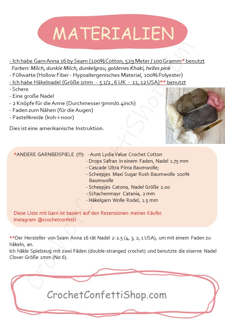 PDF ANLEITUNG SCHLAFENDER HIRSCH Deutsch