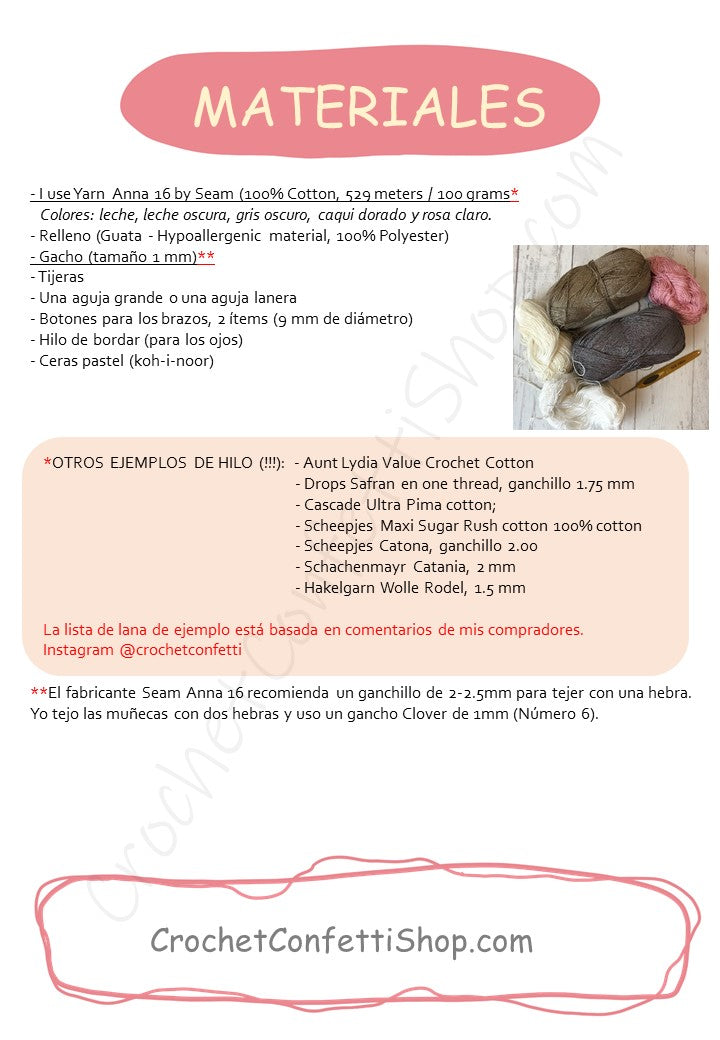 PDF Patrón CIERVO SOÑOLIENTO Español