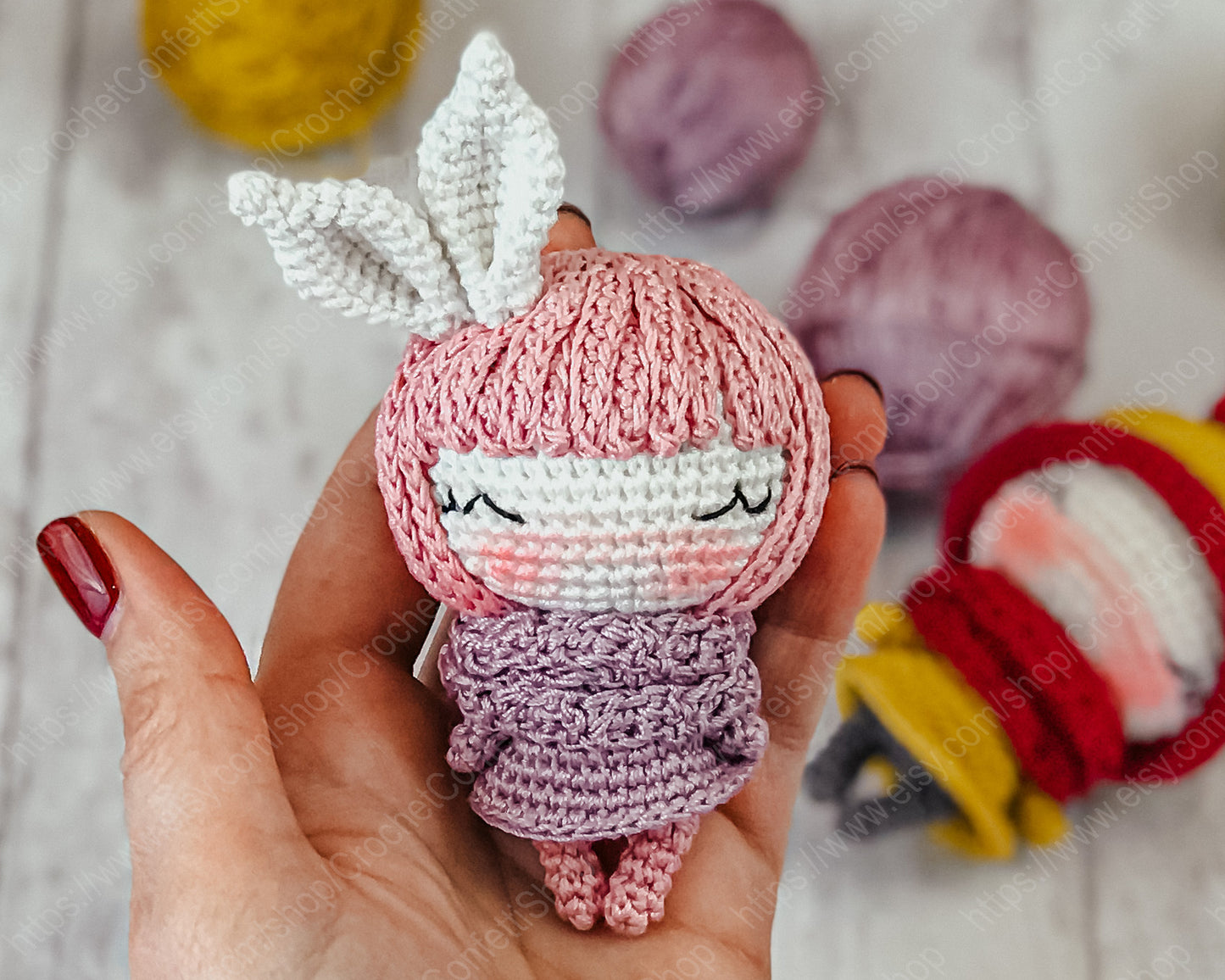 PDF Pattern Little Crochet Amigurumi Bunnies English