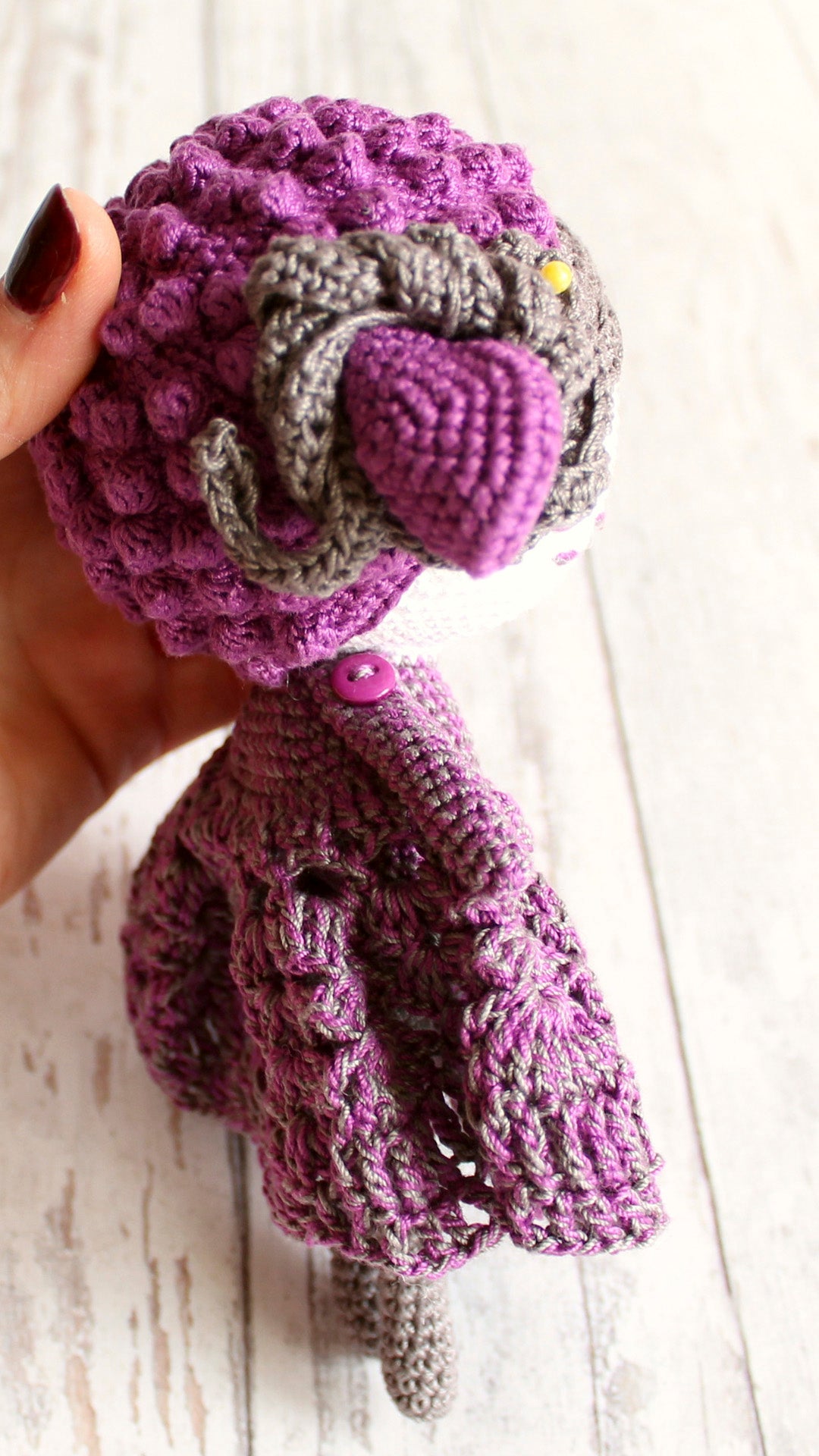 Crochet amigurumi doll sheep