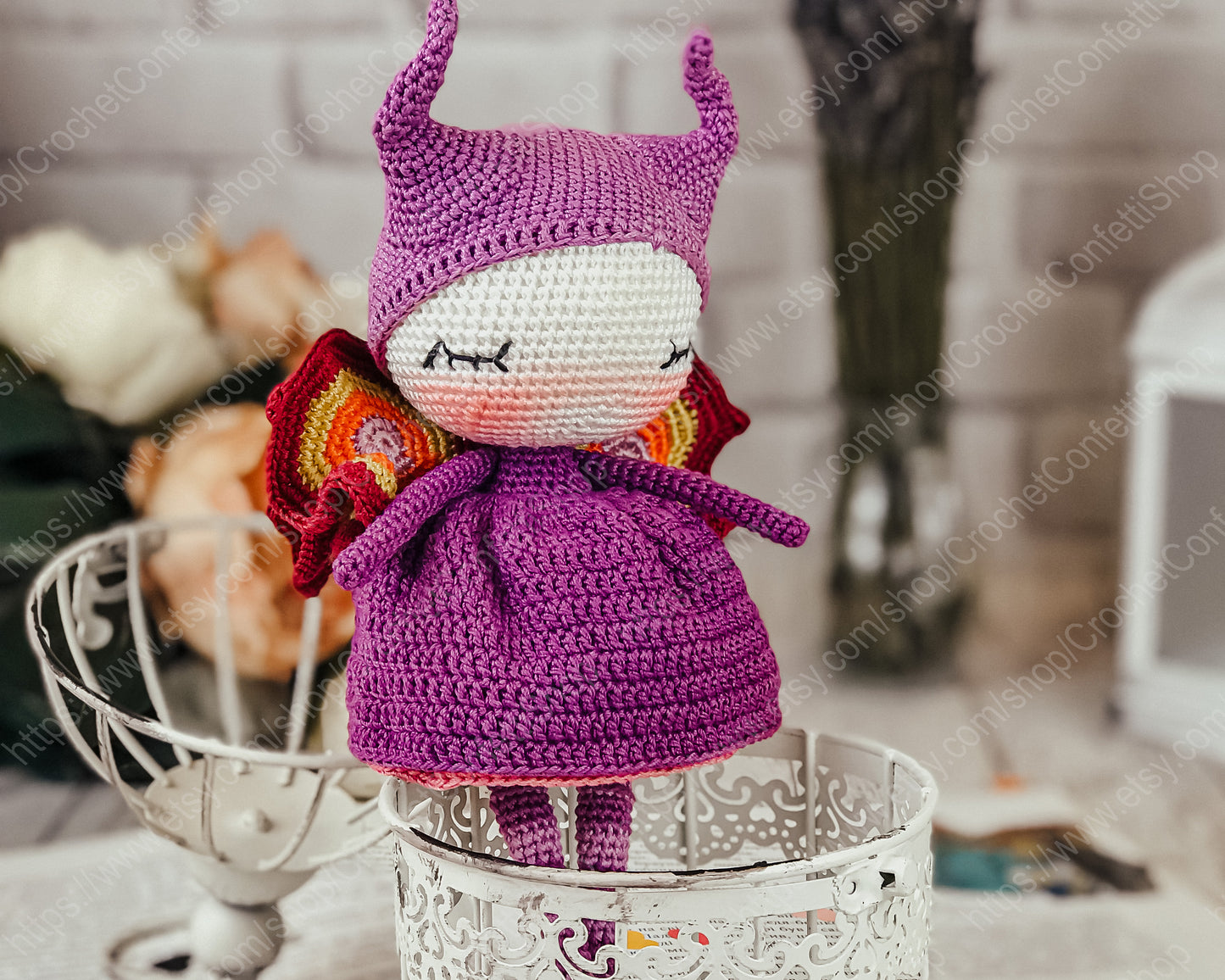 PDF CROCHET PATTERN Amigurumi Little Butterfly English
