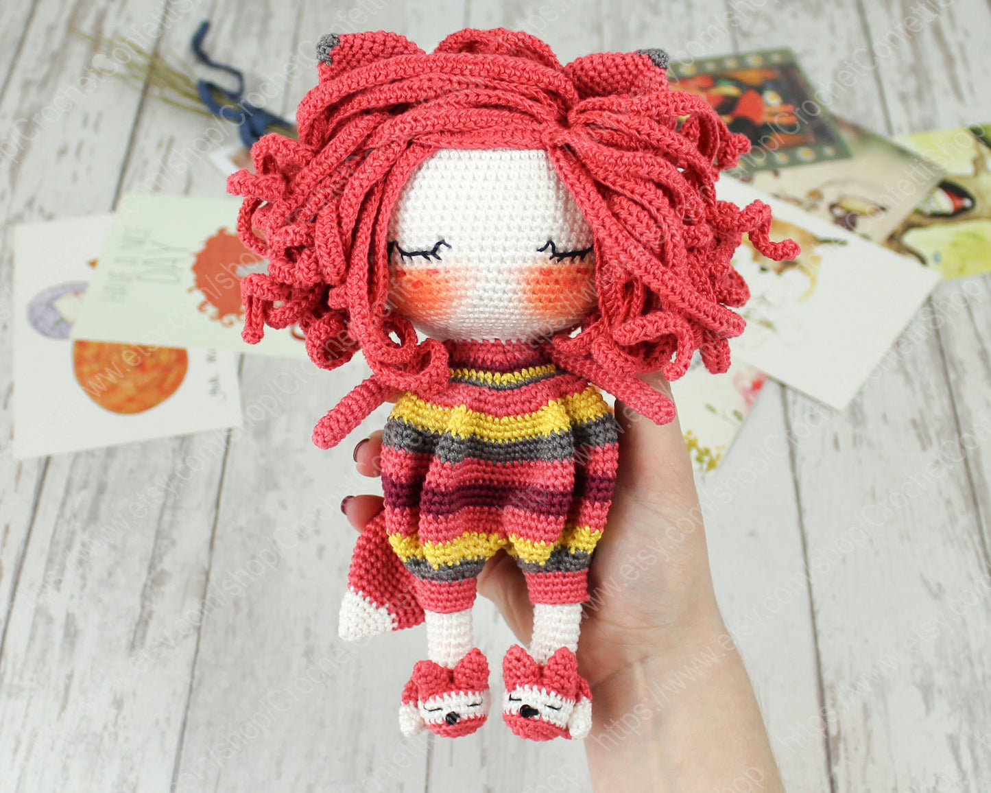PATRON DE POUPEE RENARDE ENDORMIE