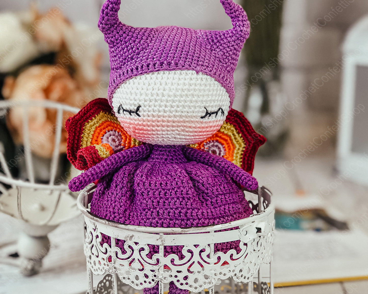 PDF CROCHET PATTERN Amigurumi Little Butterfly English