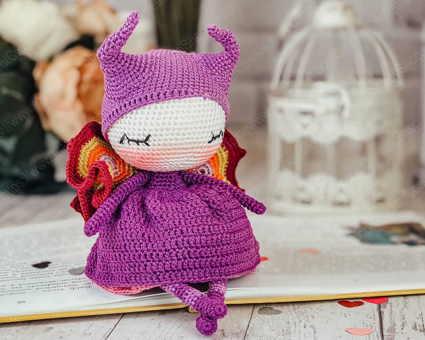 PDF CROCHET PATTERN Amigurumi Little Butterfly English