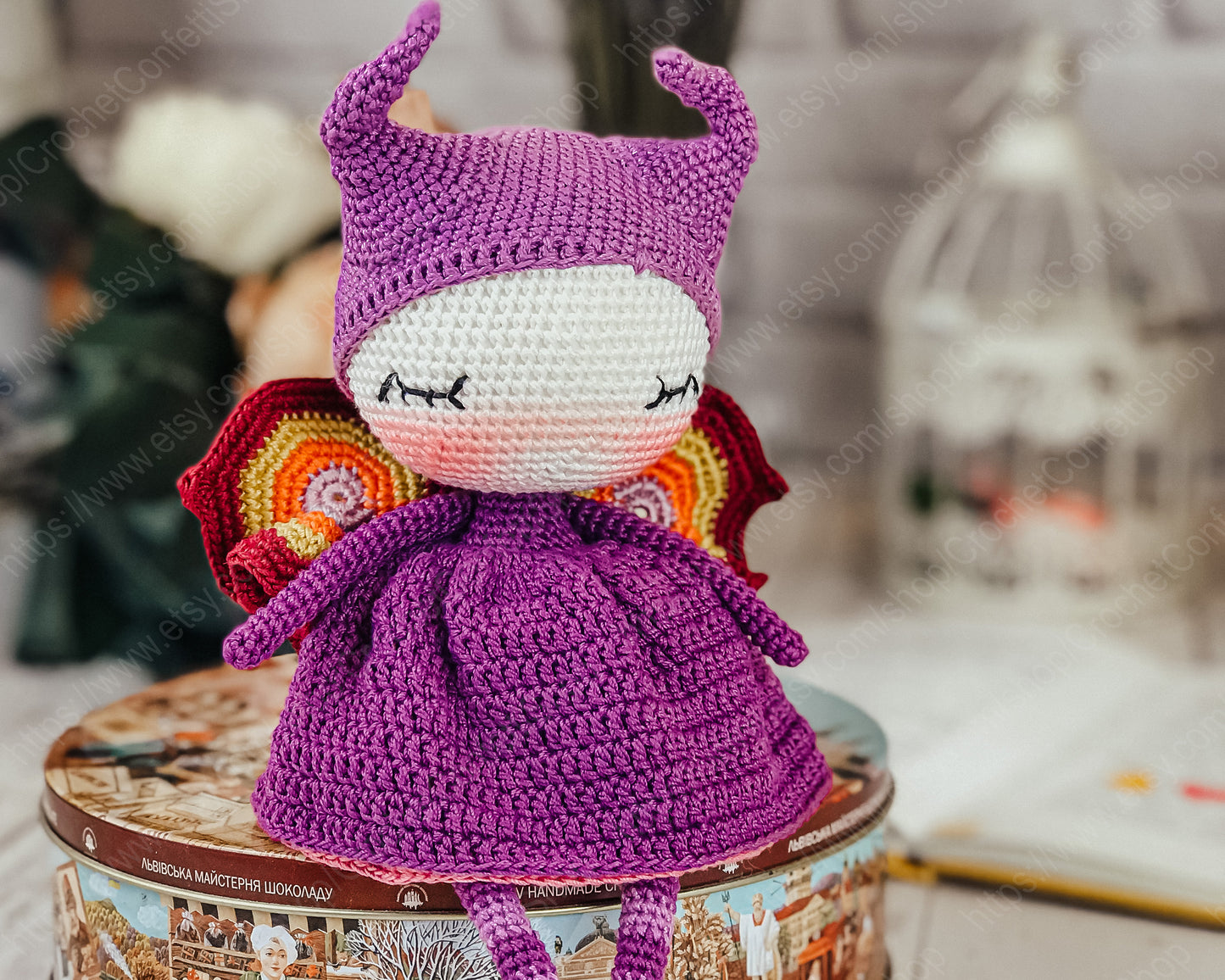 PDF CROCHET PATTERN Amigurumi Little Butterfly English