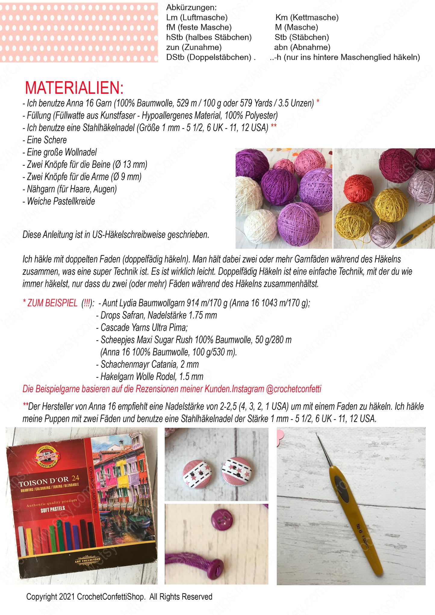 PDF ANLEITUNG FÜR PUPPE KLEINER SCHMETTERLING Deutsch