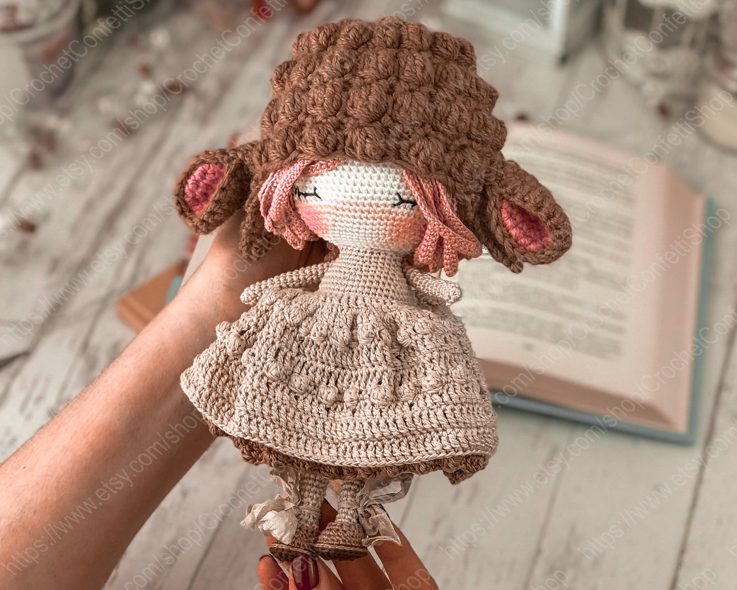 PDF PATTERN Crochet Amigurumi Doll Cute Sheep ENGLISH