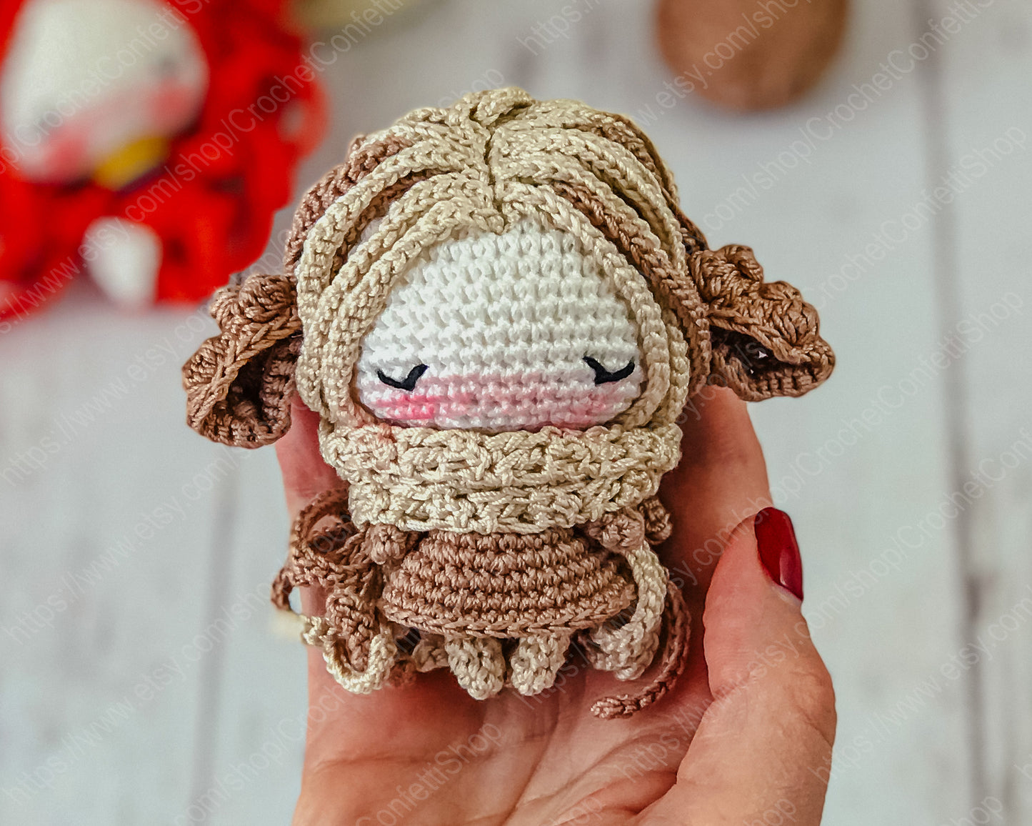 PDF Pattern Crochet Amigurumi Little Sleepy Fox and Sleepy Sheep English