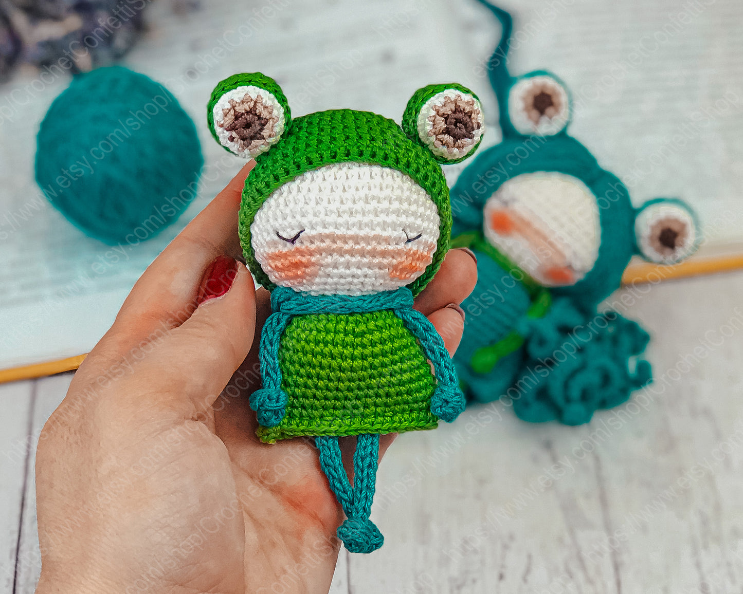 PDF Pattern Crochet Amigurumi Little Frogs English