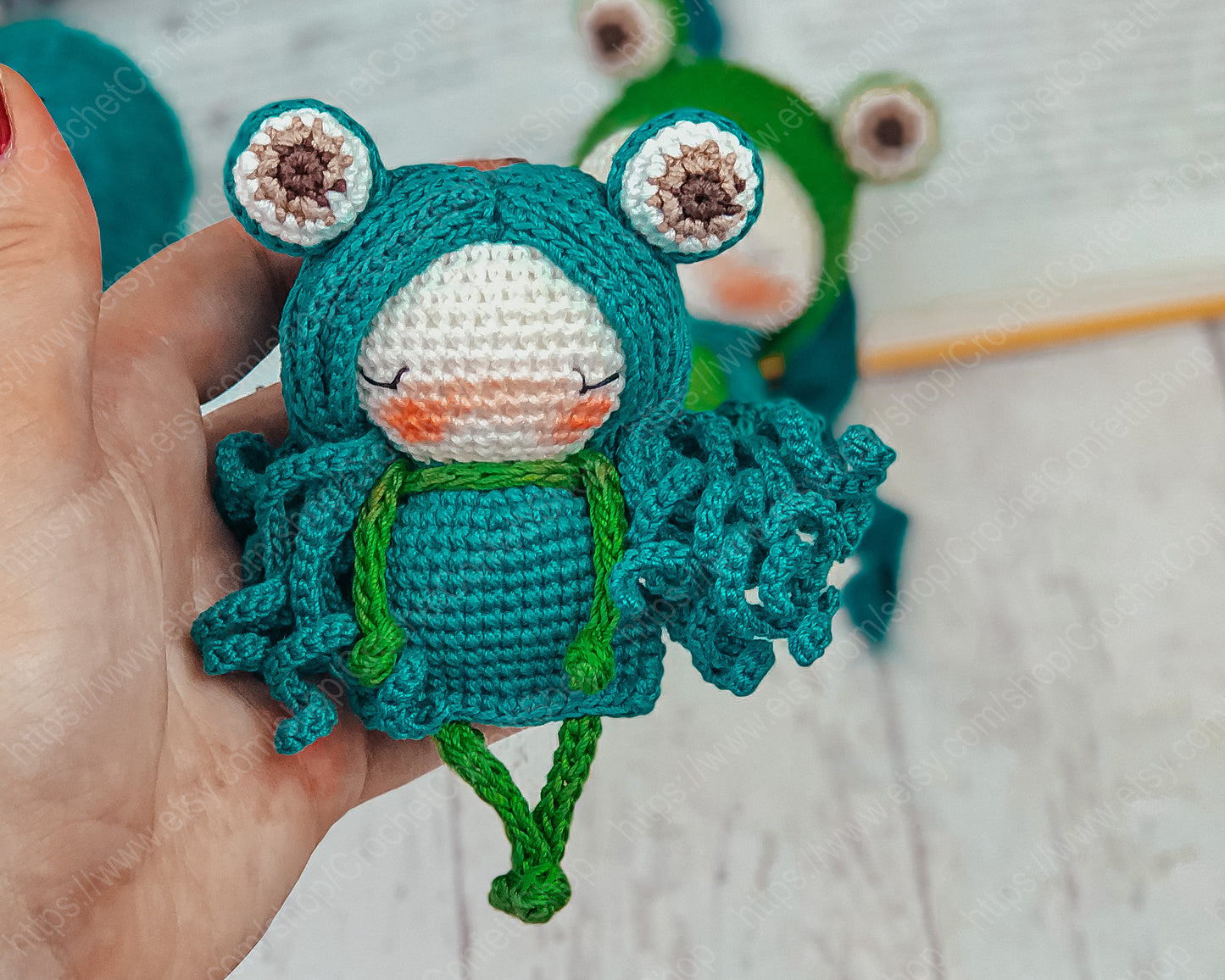PDF Pattern Crochet Amigurumi Little Frogs English