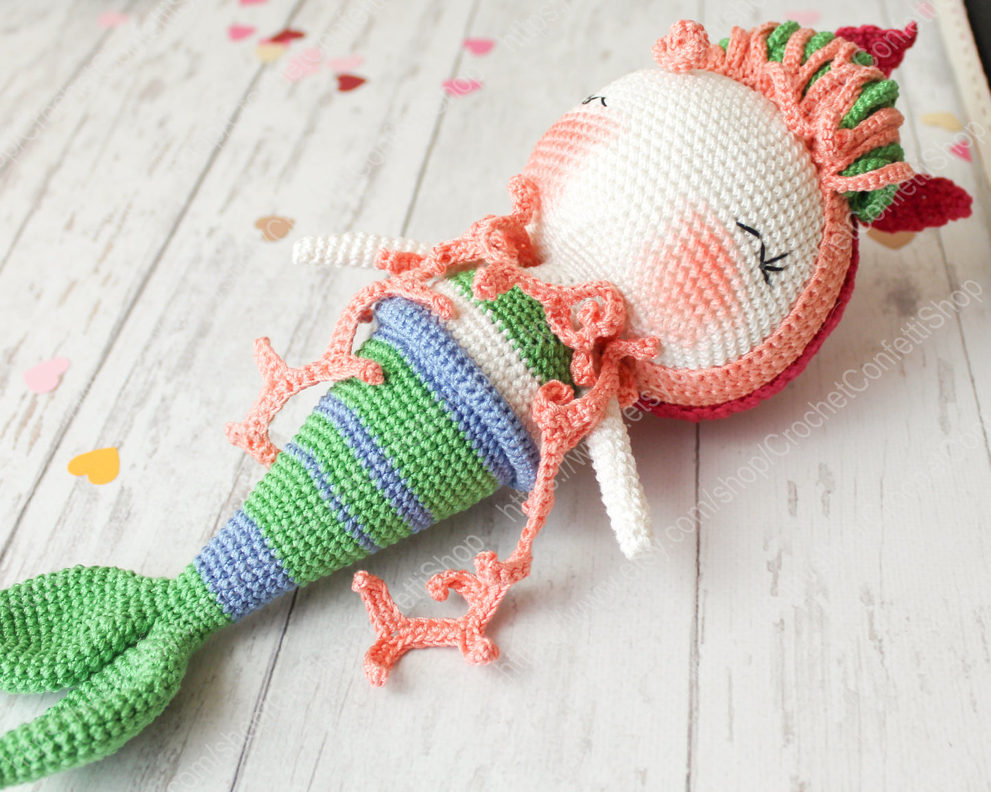 Crochet Pattern Amigurumi Doll Mermaid