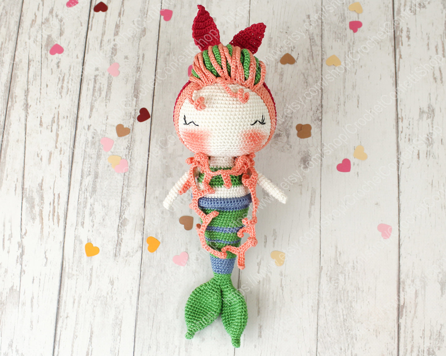 Crochet Pattern Amigurumi Doll Mermaid