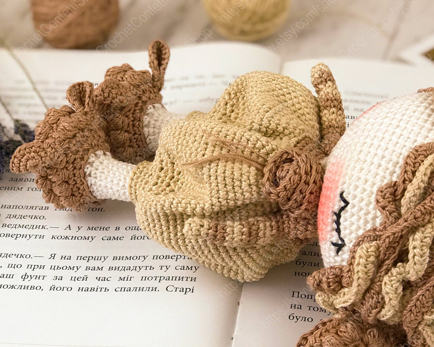 crochet pattern doll sheep