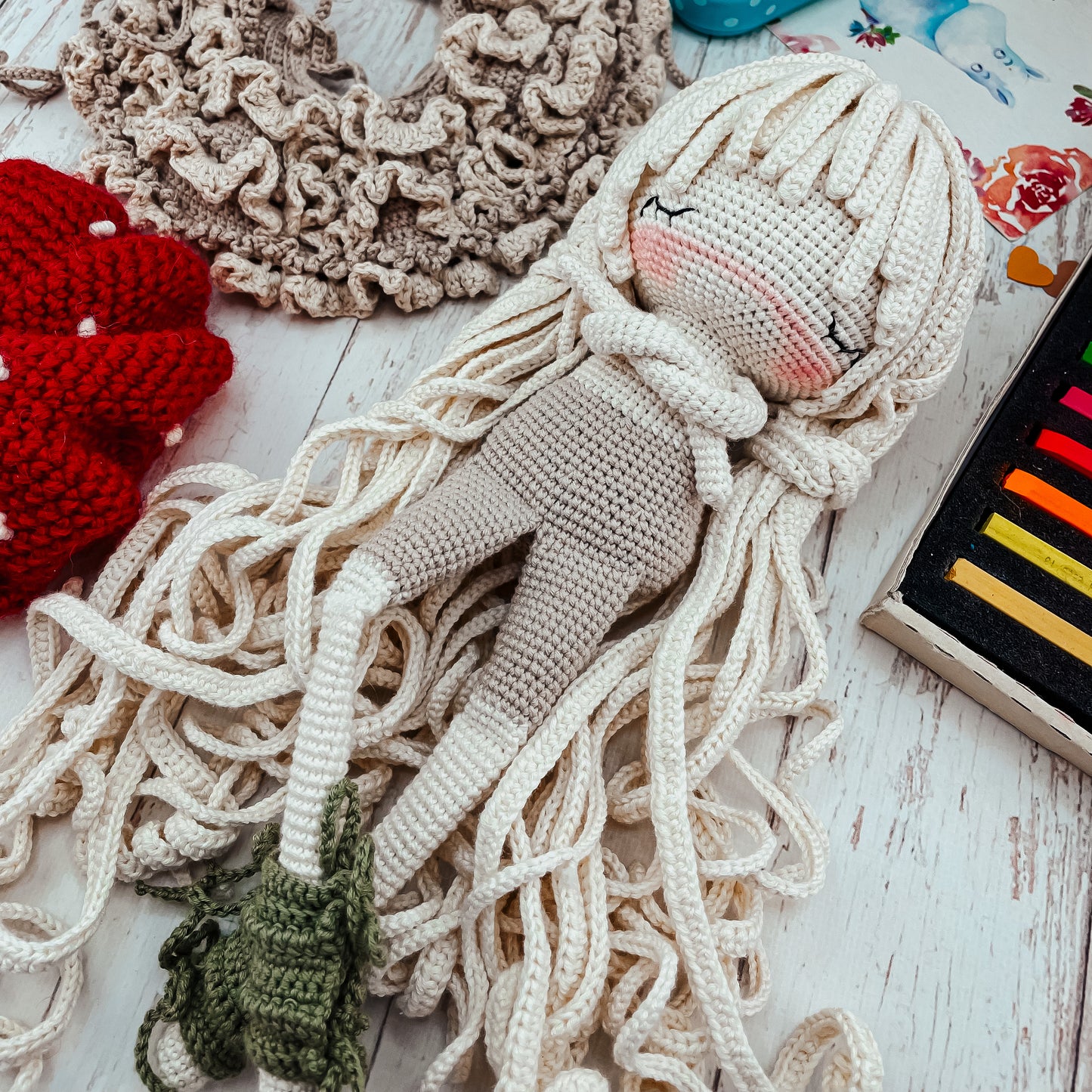 PDF Pattern Amigurumi Friendly Mushroom ENGLISH