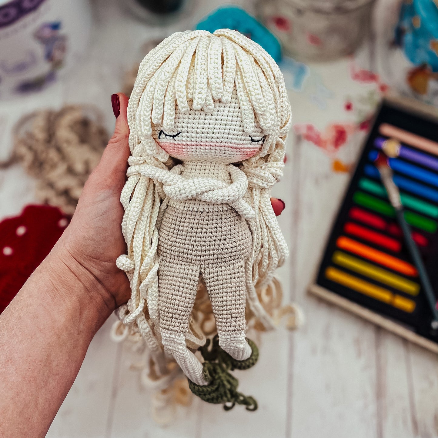 PDF Pattern Amigurumi Friendly Mushroom ENGLISH