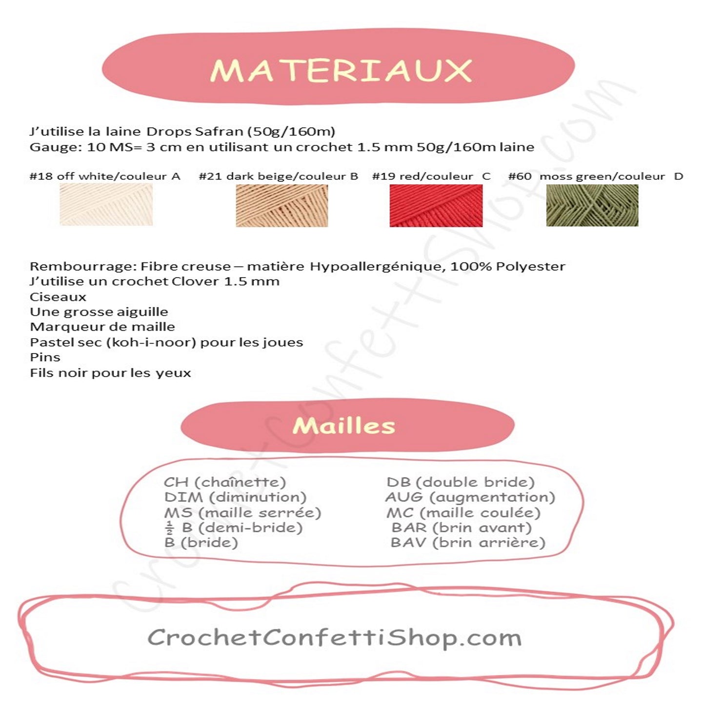 PDF MODÈLE PETIT CHAMPIGNON FRANÇAIS