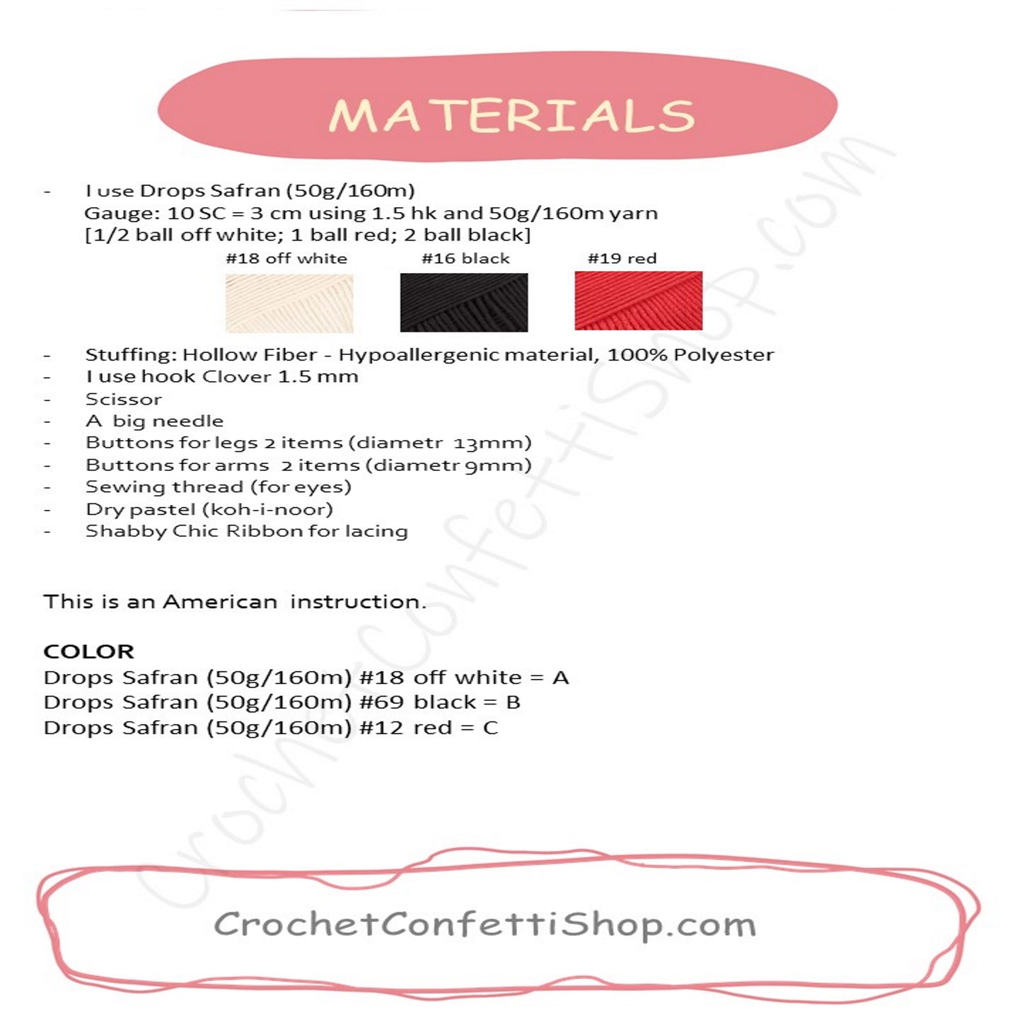 PDF Pattern Witch is ENGLISH