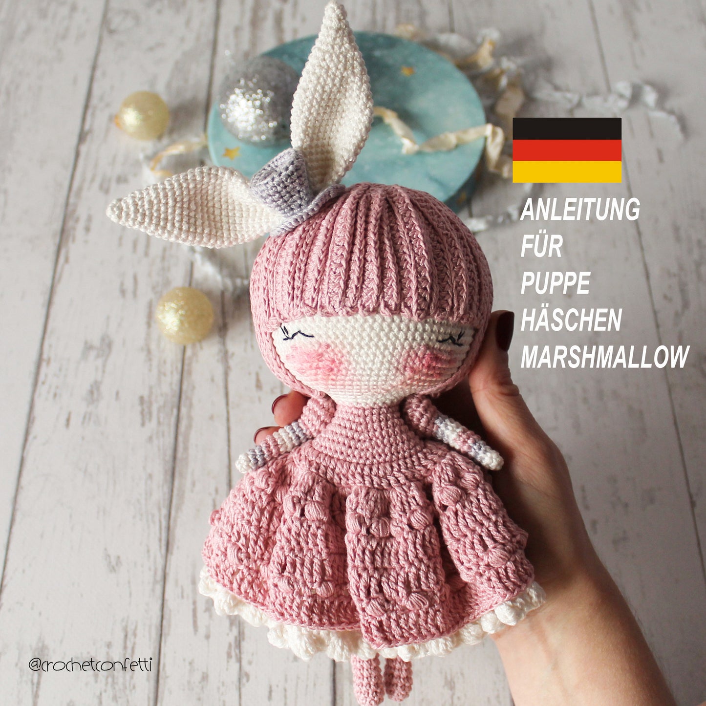 ANLEITUNG FÜR PUPPE HÄSCHEN MARSHMALLOW