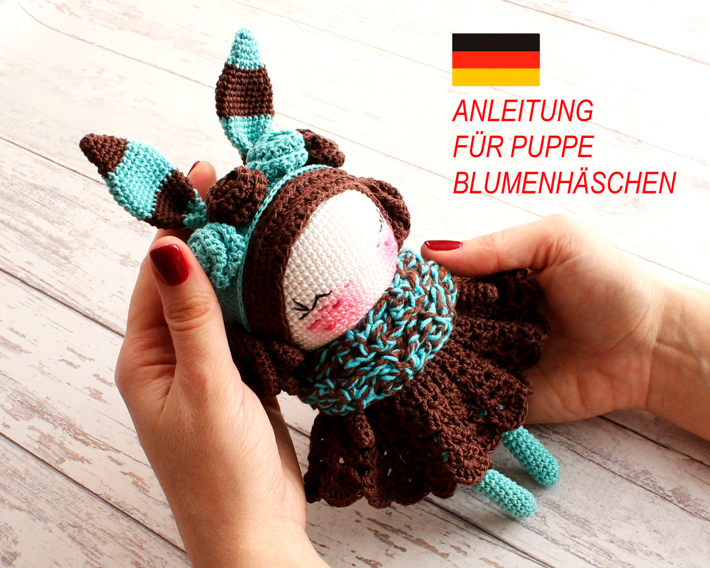 ANLEITUNG FÜR PUPPE BLUMENHÄSCHEN