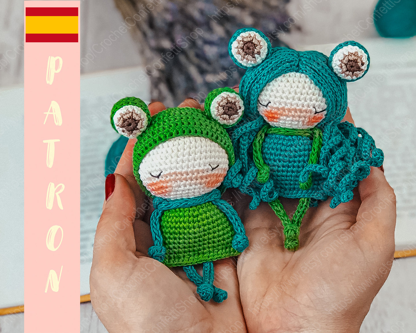 PDF PATRÓN Pequeñas Ranas Español