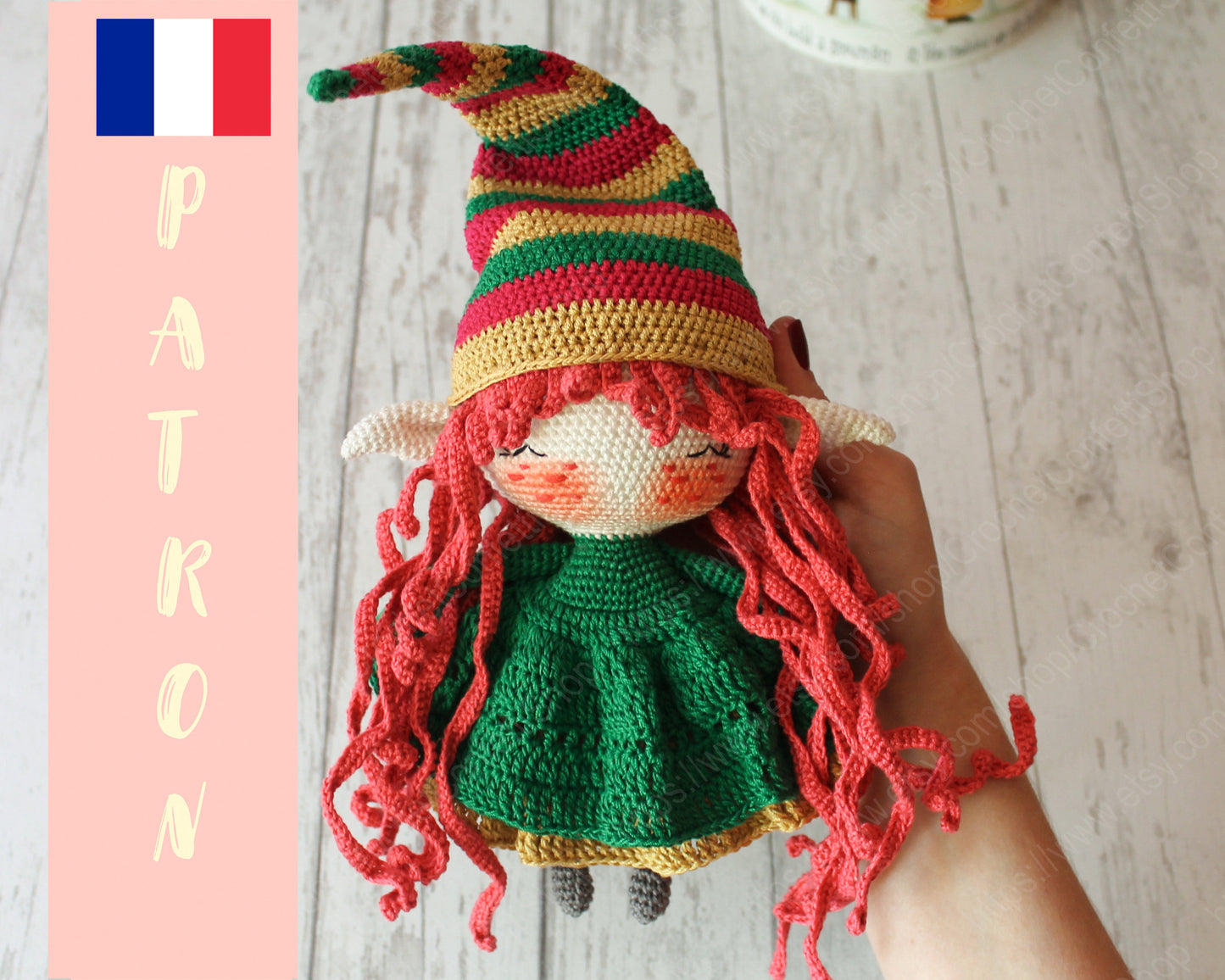 PATRON POUPEE ELFE DE NOEL