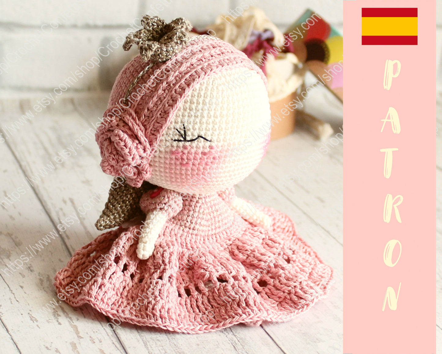 Patrón de la muñeca princesa