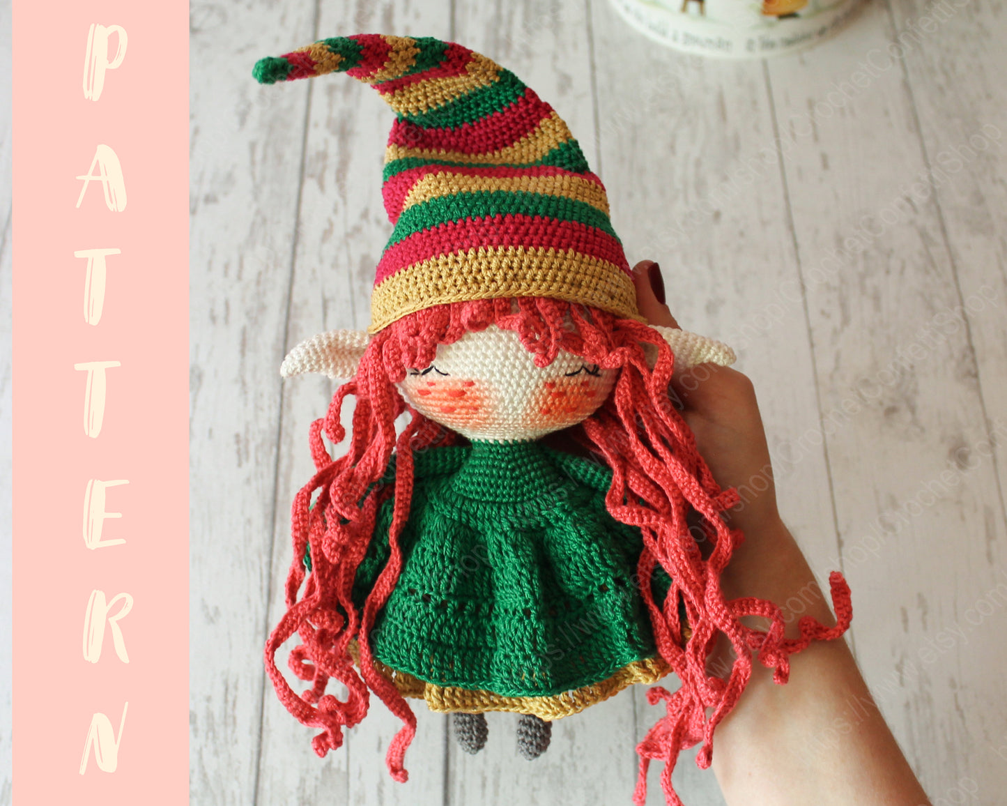 crochet amigurumi christmas doll