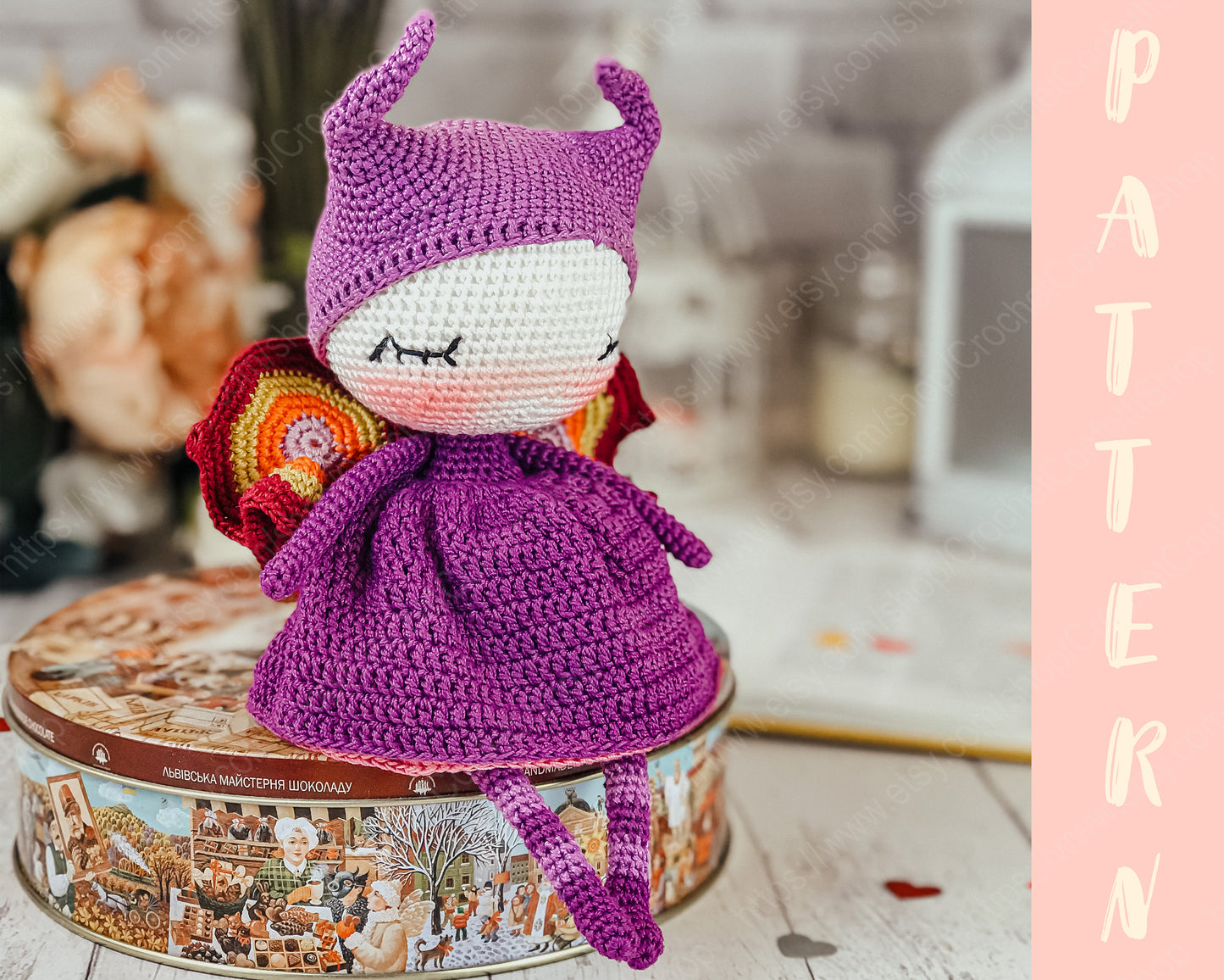 PDF CROCHET PATTERN Amigurumi Little Butterfly English