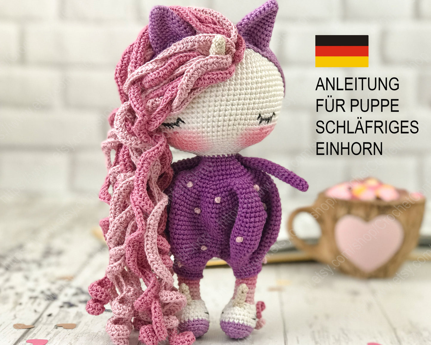 PDF ANLEITUNG FÜR PUPPE SCHLÄFRIGES EINHORN Deutsch
