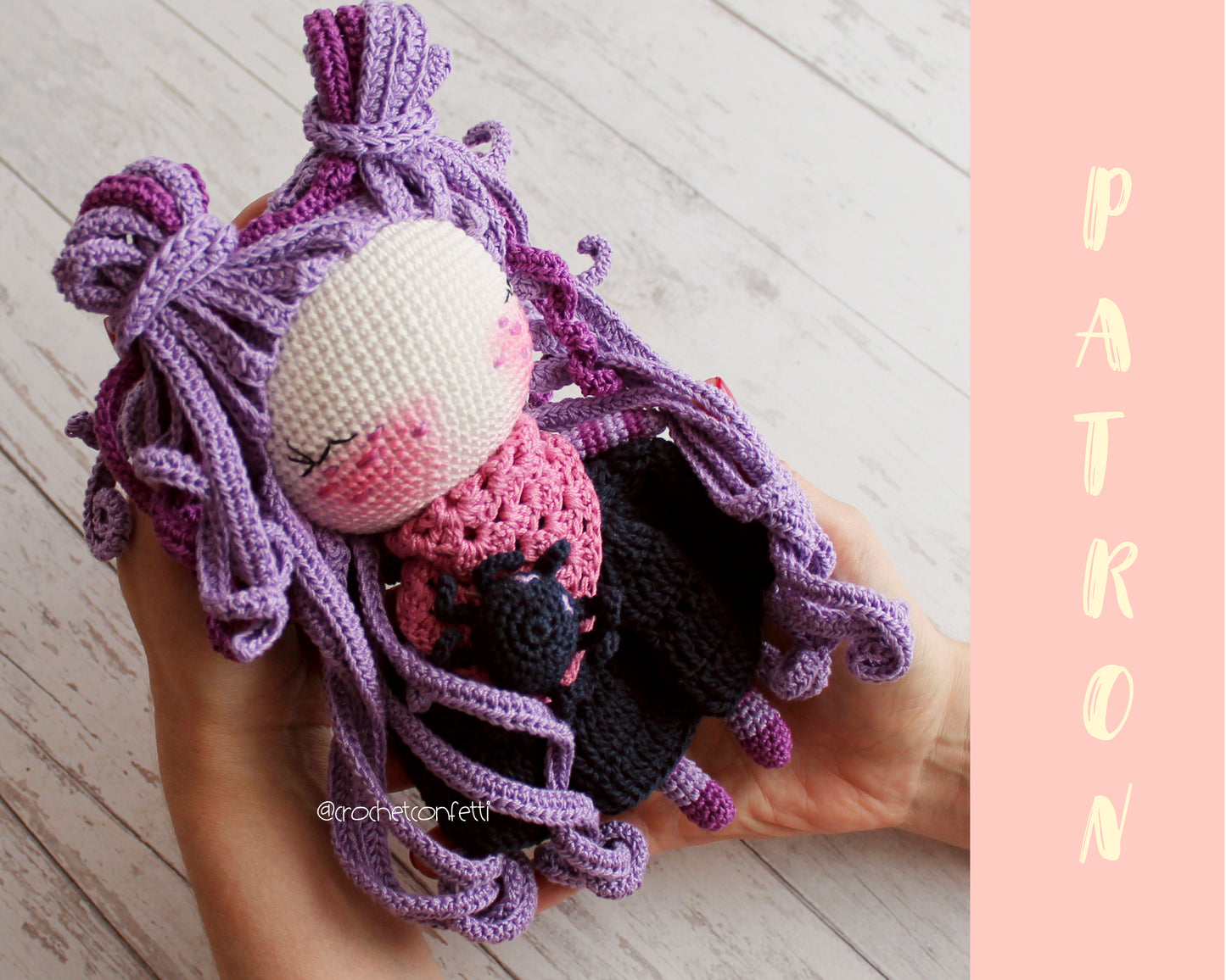 PATRON DE CROCHET AMIGURUMI POUPÉE MOUTON