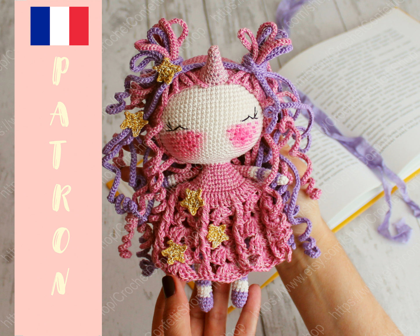 Patron Poupée Licorne