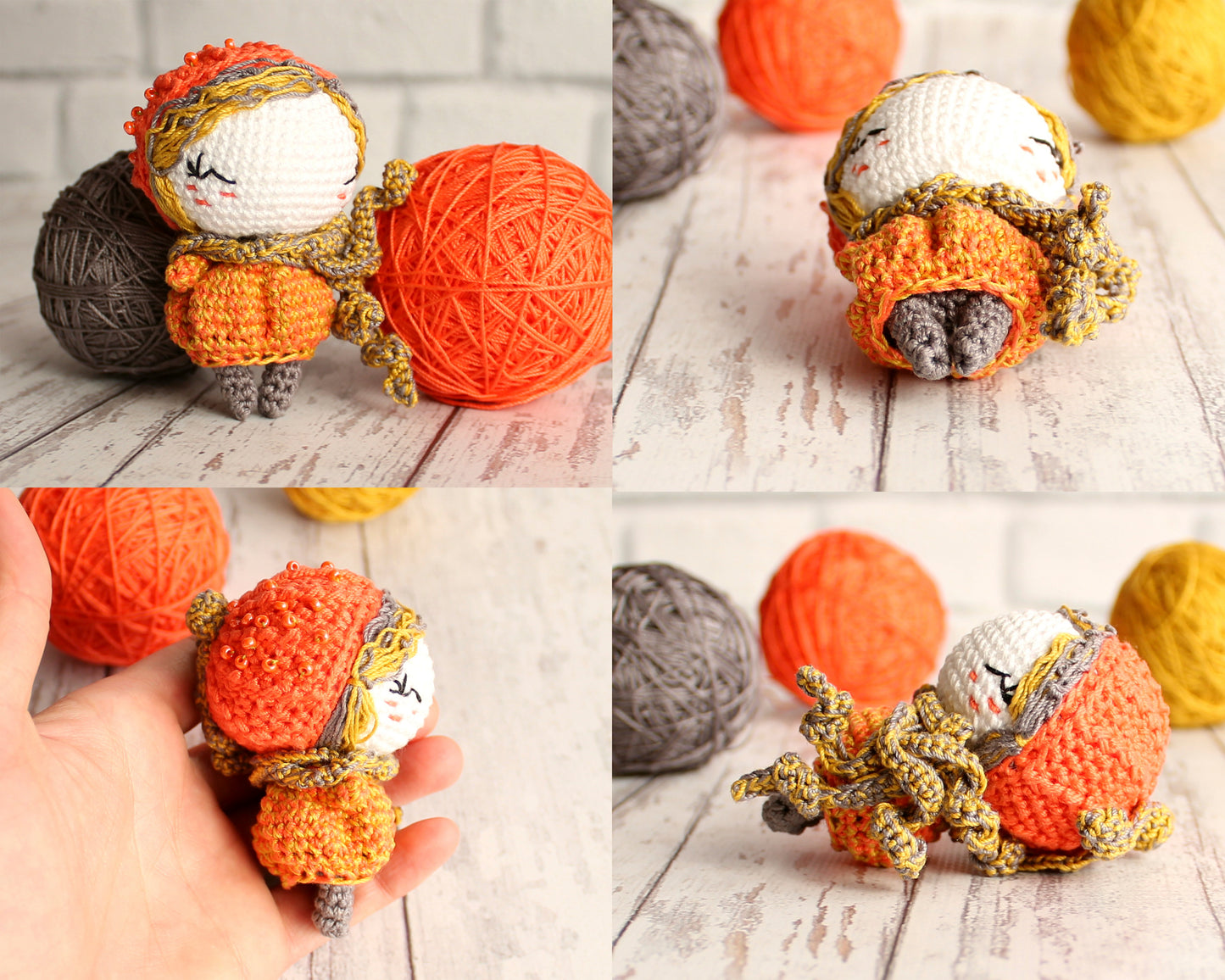 PDF Pattern Crochet Little Pumpkin, Amigurumi Doll, Best Gift Toy